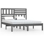Giroletto Grigio Legno Massello Pino 150x200 cm 5FT King Size Giroletto Grigio Legno Massello Pino 150x200 cm 5FT King Size