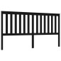 Testiera per Letto Nera 186x6x101 cm in Legno Massello di Pino Testiera per Letto Nera 186x6x101 cm in Legno Massello di Pino