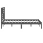 Giroletto Grigio Legno Massello Pino 150x200 cm 5FT King Size Giroletto Grigio Legno Massello Pino 150x200 cm 5FT King Size