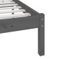 Giroletto Grigio Legno Massello Pino 150x200 cm 5FT King Size Giroletto Grigio Legno Massello Pino 150x200 cm 5FT King Size