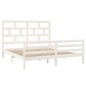 Giroletto Bianco in Legno Massello 180x200 cm 6FT Super King Giroletto Bianco in Legno Massello 180x200 cm 6FT Super King