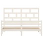 Giroletto Bianco in Legno Massello 180x200 cm 6FT Super King Giroletto Bianco in Legno Massello 180x200 cm 6FT Super King