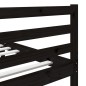 Giroletto Nero in Legno Massello 120x190 cm 4FT Small Double Giroletto Nero in Legno Massello 120x190 cm 4FT Small Double