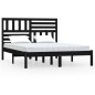Giroletto Legno Massello Pino Nero 120x190 cm 4FT Small Double Giroletto Legno Massello Pino Nero 120x190 cm 4FT Small Double