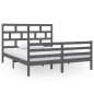 Giroletto Grigio in Legno Massello 160x200 cm Giroletto Grigio in Legno Massello 160x200 cm