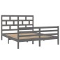 Giroletto Grigio in Legno Massello 160x200 cm Giroletto Grigio in Legno Massello 160x200 cm