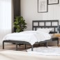 Giroletto Grigio in Legno Massello 150x200 cm 5FT King Size Giroletto Grigio in Legno Massello 150x200 cm 5FT King Size