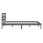 Giroletto Grigio in Legno Massello 150x200 cm 5FT King Size Giroletto Grigio in Legno Massello 150x200 cm 5FT King Size