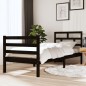 Giroletto Nero in Legno Massello 75x190 cm 2FT6 Small Single Giroletto Nero in Legno Massello 75x190 cm 2FT6 Small Single