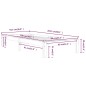 Giroletto Bianco in Legno Massello di Pino 90x200 cm Giroletto Bianco in Legno Massello di Pino 90x200 cm