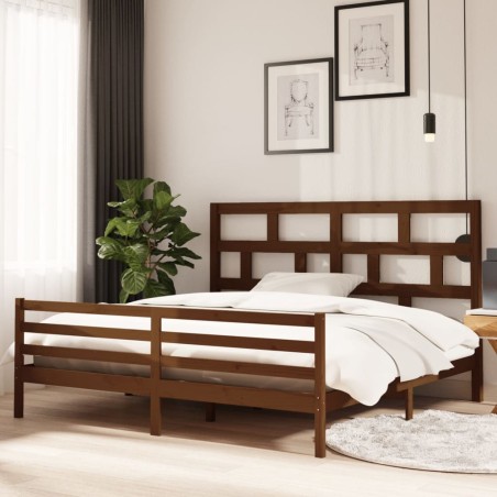 Giroletto Miele in Legno Massello di Pino 200x200 cm