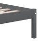 Giroletto Grigio in Legno Massello di Pino 140x200 cm