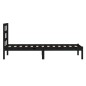 Giroletto Nero in Legno Massello 75x190 cm 2FT6 Small Single Giroletto Nero in Legno Massello 75x190 cm 2FT6 Small Single