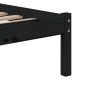 Giroletto Nero in Legno Massello 75x190 cm 2FT6 Small Single Giroletto Nero in Legno Massello 75x190 cm 2FT6 Small Single