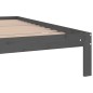 Giroletto Grigio in Legno Massello 180x200 cm 6FT Super King