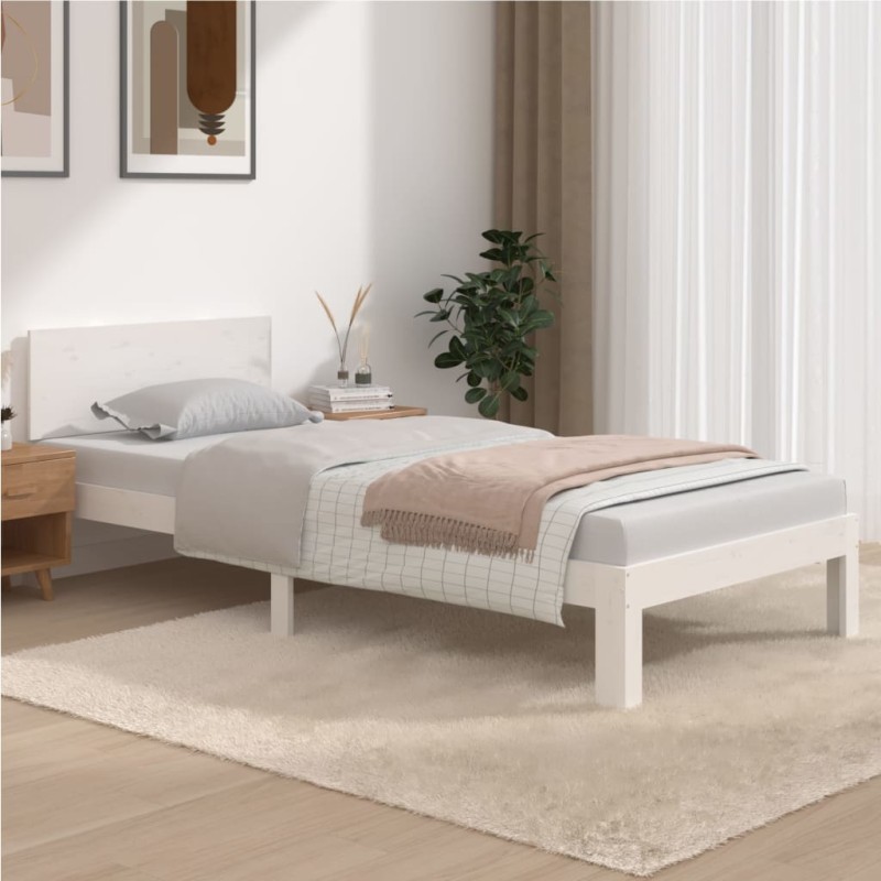 Giroletto Bianco in Legno Massello di Pino 90x200 cm Giroletto Bianco in Legno Massello di Pino 90x200 cm