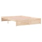 Giroletto in Legno Massello 150x200 cm 5FT King Size Giroletto in Legno Massello 150x200 cm 5FT King Size