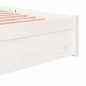 Giroletto Bianco in Legno Massello 140x190 cm