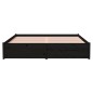 Giroletto Nero in Legno Massello 160x200 cm Giroletto Nero in Legno Massello 160x200 cm