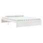 Giroletto Bianco in Legno Massello 150x200 cm 5FT King Size Giroletto Bianco in Legno Massello 150x200 cm 5FT King Size