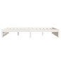 Giroletto Bianco in Legno Massello 150x200 cm 5FT King Size Giroletto Bianco in Legno Massello 150x200 cm 5FT King Size