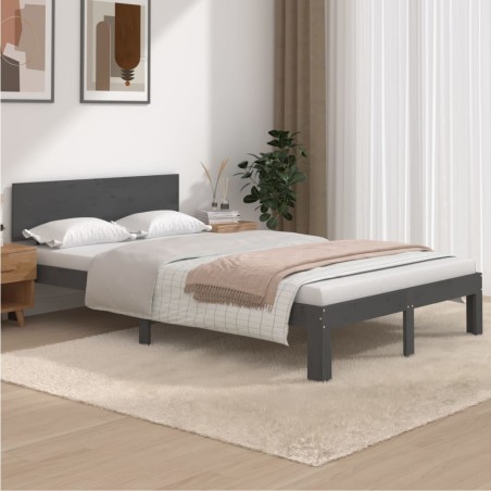 Giroletto Grigio in Legno Massello di Pino 120x200 cm