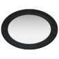 Specchio da Parete Stile Barocco 50x70 cm Nero
