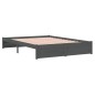 Giroletto Grigio in Legno Massello 160x200 cm Giroletto Grigio in Legno Massello 160x200 cm