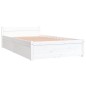 Giroletto con Cassetti Bianco 90x190 cm 3FT Single Giroletto con Cassetti Bianco 90x190 cm 3FT Single