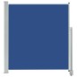 Tenda da Sole Laterale Retrattile per Patio 140x300 cm Blu