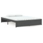 Giroletto Grigio in Legno Massello 135x190 cm 4FT6 Double