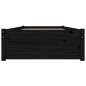 Giroletto con Cassetti Nero 90x190 cm 3FT Single