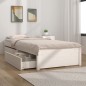 Giroletto con Cassetti Grigio 90x190 cm 3FT Single Giroletto con Cassetti Grigio 90x190 cm 3FT Single