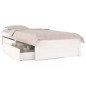 Giroletto con Cassetti Grigio 90x190 cm 3FT Single Giroletto con Cassetti Grigio 90x190 cm 3FT Single
