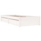 Giroletto con Cassetti Grigio 90x190 cm 3FT Single Giroletto con Cassetti Grigio 90x190 cm 3FT Single