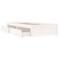 Giroletto con Cassetti Grigio 90x190 cm 3FT Single Giroletto con Cassetti Grigio 90x190 cm 3FT Single