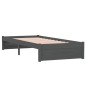 Giroletto Grigio Legno Massello 75x190 cm 2FT6 Piccolo Singolo Giroletto Grigio Legno Massello 75x190 cm 2FT6 Piccolo Singolo