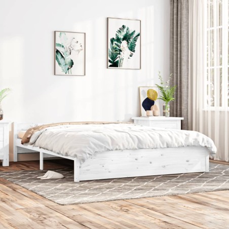 Giroletto Bianco in Legno Massello 180x200 cm 6FT Super King
