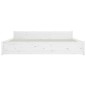 Giroletto Bianco in Legno Massello 180x200 cm 6FT Super King Giroletto Bianco in Legno Massello 180x200 cm 6FT Super King
