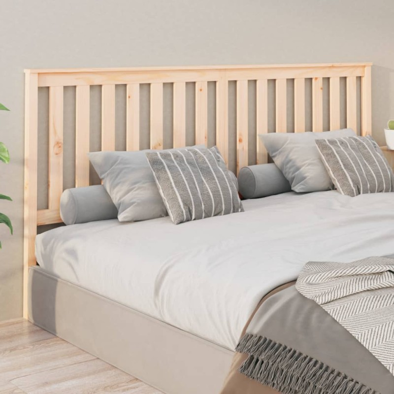 Testiera per Letto 206x6x101 cm in Legno Massello di Pino Testiera per Letto 206x6x101 cm in Legno Massello di Pino