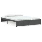 Giroletto Grigio in Legno Massello 150x200 cm 5FT King Size Giroletto Grigio in Legno Massello 150x200 cm 5FT King Size