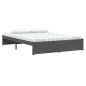 Giroletto Grigio in Legno Massello 150x200 cm 5FT King Size Giroletto Grigio in Legno Massello 150x200 cm 5FT King Size