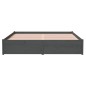 Giroletto Grigio in Legno Massello 150x200 cm 5FT King Size Giroletto Grigio in Legno Massello 150x200 cm 5FT King Size
