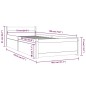 Giroletto con Cassetti Grigio 75x190 cm 2FT6 Small Single Giroletto con Cassetti Grigio 75x190 cm 2FT6 Small Single