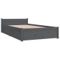 Giroletto con Cassetti Grigio 90x200 cm Giroletto con Cassetti Grigio 90x200 cm