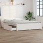 Giroletto con Cassetti Bianco 140x190 cm Giroletto con Cassetti Bianco 140x190 cm