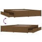 Giroletto con Cassetti Miele 150x200 cm 5FT King Size