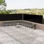Tenda da Sole Laterale Retrattile Nera 117x1000 cm Tenda da Sole Laterale Retrattile Nera 117x1000 cm