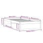 Giroletto Miele in Legno Massello 90x200 cm Giroletto Miele in Legno Massello 90x200 cm