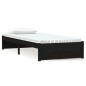 Giroletto Nero in Legno Massello 75x190 cm 2FT6 Piccolo Singolo